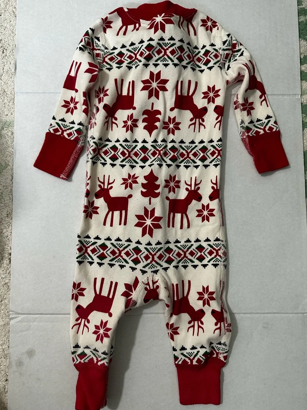 HANNA ANDERSSON Holiday Dear Deer HannaJams Sleeper 3-6 Months